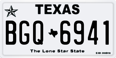 TX license plate BGQ6941