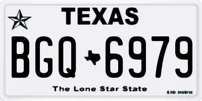 TX license plate BGQ6979