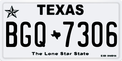 TX license plate BGQ7306