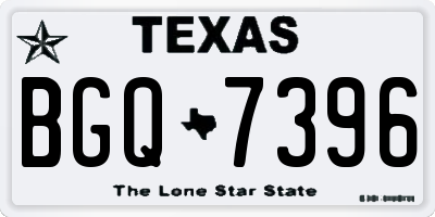 TX license plate BGQ7396