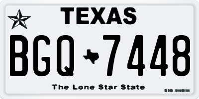 TX license plate BGQ7448