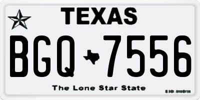 TX license plate BGQ7556