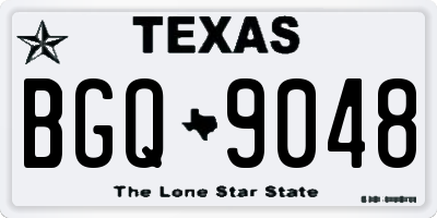 TX license plate BGQ9048
