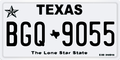 TX license plate BGQ9055