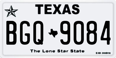 TX license plate BGQ9084