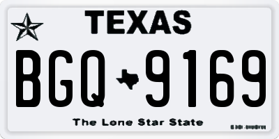TX license plate BGQ9169