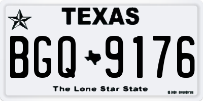 TX license plate BGQ9176