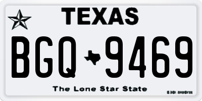 TX license plate BGQ9469