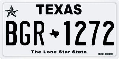 TX license plate BGR1272