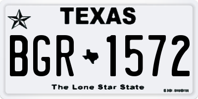 TX license plate BGR1572