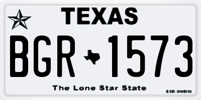 TX license plate BGR1573
