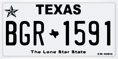 TX license plate BGR1591