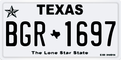 TX license plate BGR1697