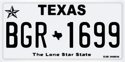 TX license plate BGR1699