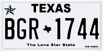 TX license plate BGR1744