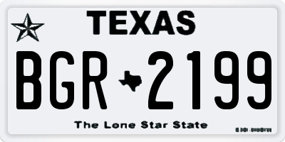 TX license plate BGR2199