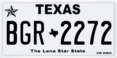 TX license plate BGR2272