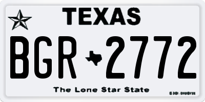 TX license plate BGR2772