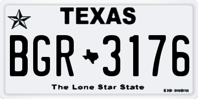 TX license plate BGR3176