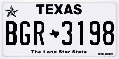 TX license plate BGR3198