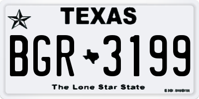 TX license plate BGR3199