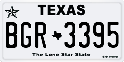 TX license plate BGR3395