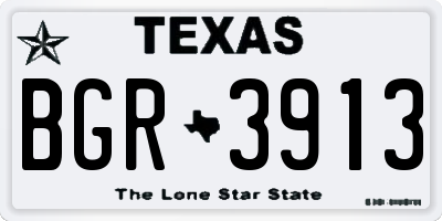 TX license plate BGR3913