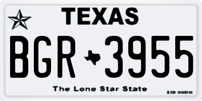 TX license plate BGR3955