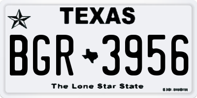 TX license plate BGR3956