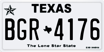 TX license plate BGR4176