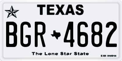 TX license plate BGR4682