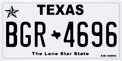 TX license plate BGR4696