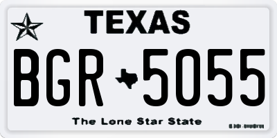 TX license plate BGR5055