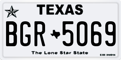 TX license plate BGR5069