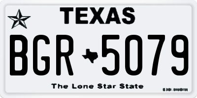 TX license plate BGR5079