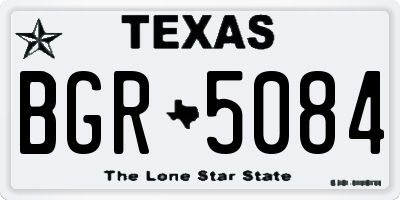 TX license plate BGR5084