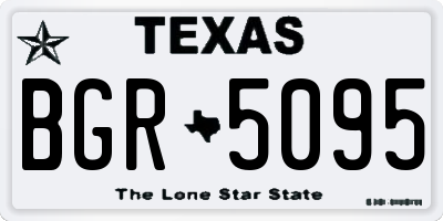 TX license plate BGR5095