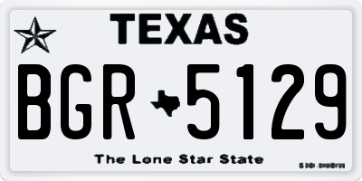 TX license plate BGR5129