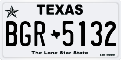 TX license plate BGR5132
