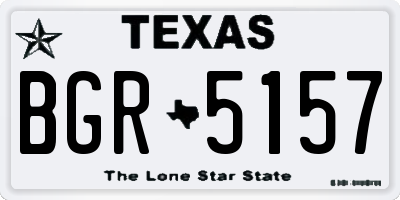 TX license plate BGR5157