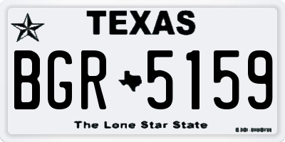 TX license plate BGR5159