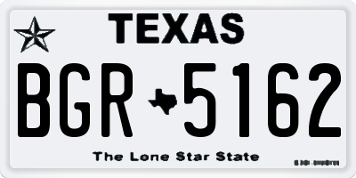 TX license plate BGR5162