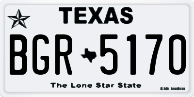 TX license plate BGR5170