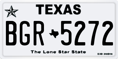 TX license plate BGR5272