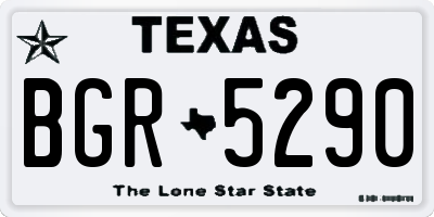 TX license plate BGR5290