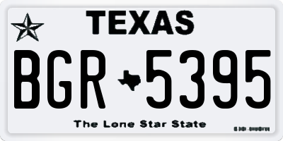 TX license plate BGR5395