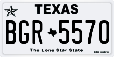 TX license plate BGR5570