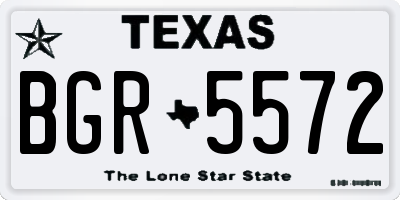 TX license plate BGR5572