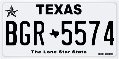 TX license plate BGR5574