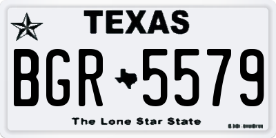 TX license plate BGR5579